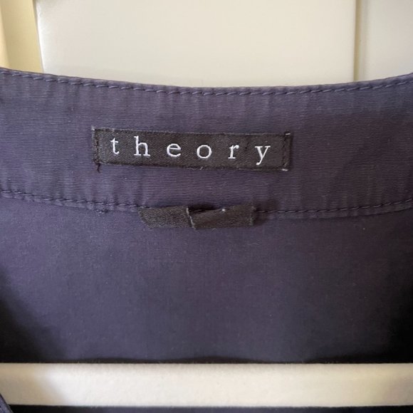 Theory navy blouse - Picture 3 of 3